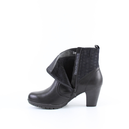 Ботильоны чёрные кожаные JANA